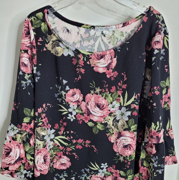 Green Envelope blouse - Picture 3 of 4